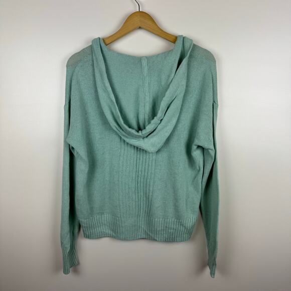 Sigrid Olsen Womens Linen Knit Pullover Hoodie Sz S Coastal Beachy Vacation‎ - Picture 4 of 9